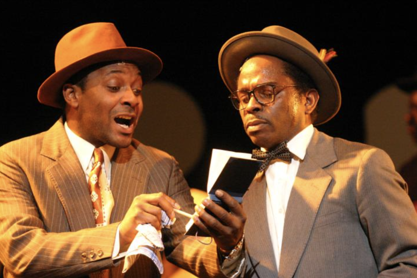 L-R: Neil Reidman and Victor Romero Evans in THE BIG LIFE by Paul Sirett, directed by Clint Dyer, 2004