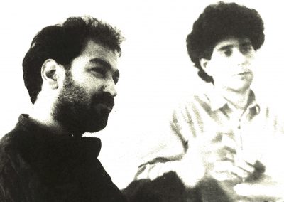 L-R: Dev Sagoo and Dominic Hingorani in THE FIGHTING KITE by Harwent Bains, directed by Jeff Teare, 1987