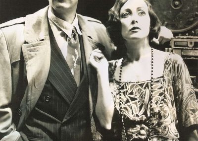 Brian Protheroe and Paula Wilcox in FATTY by Patrick Prior, directed by Philip Hedley, 1988
