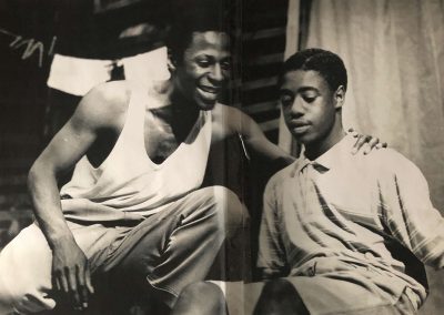L-R: Cyril Nri and Nicholas Boyce in THE DRAGON CAN’T DANCE by Earl Lovelace, directed by Yvonne Brewster, co-production with Talawa Theatre, 1990