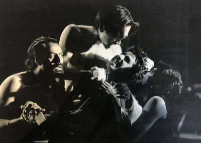 L-R: Ravinder Gill, David Tse, Ravi Kapoor and Yogesh Bhatt in HEER RANJHA directed and adapted by Jatinder Verma, co-production with Tara Arts, 1992