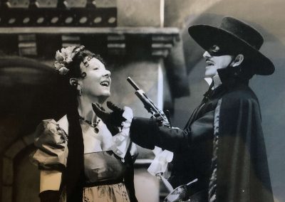 Toni Palmer and Bogdan Kominowski in ZORRO THE MUSICAL by Ken Hill, directed by Ken Hill and Peter Rankin, 1995