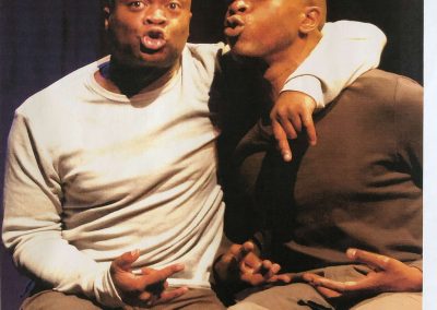 Eddie Nestor and Robbie Gee in THE ODDEST COUPLE written by Geoff Aymer, directed by Karena Johnson, 2004